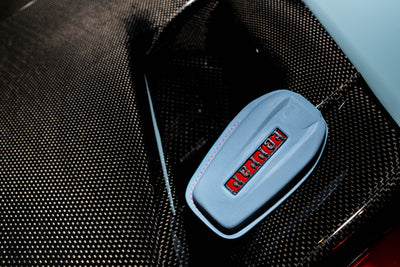 Bespoke Key Fob Cover in Baby Blue Nappa