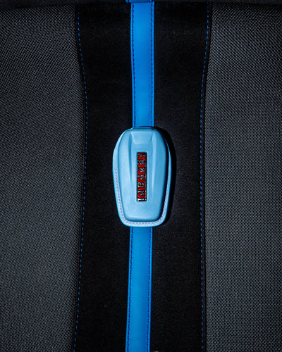 Bespoke Key Fob Cover in Baby Blue Nappa