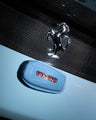 Bespoke Key Fob Cover in Baby Blue Nappa
