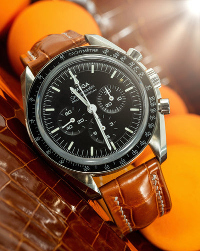 Bespoke Watch Strap in Chestnut Brown Crocodile