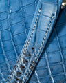 Bespoke Watch Strap in Baby Blue Himalayan Crocodile