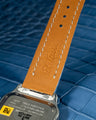 Bespoke Watch Strap in Baby Blue Himalayan Crocodile
