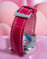 Bespoke Watch Strap in Fuchsia Pink Crocodile
