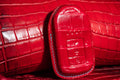 Bespoke Key Fob Cover in Ferrari Red Crocodile