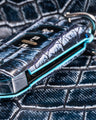 Bespoke Key Fob Cover in Denim Crocodile