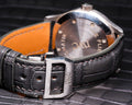 Bespoke Watch Strap in Charcoal Grey Alligator