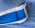 Bespoke Zipper Wallet in Baby Blue Himalayan Crocodile