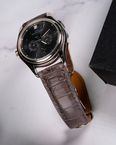 Bespoke Watch Strap in Grey Himalayan Crocodile