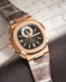 Bespoke Watch Strap in Natural Himalayan Crocodile