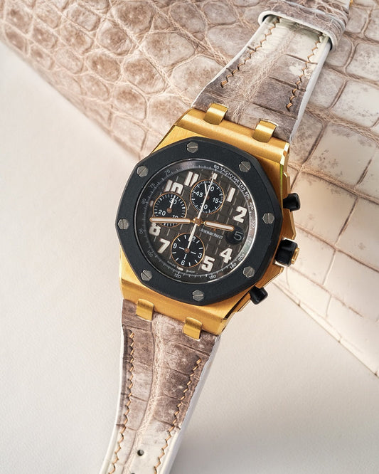 Bespoke Watch Strap in Natural Himalayan Crocodile