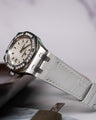 Bespoke Watch Strap in Millennium White Crocodile