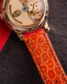 Bespoke Watch Strap in Ferrari Red Crocodile