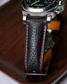 Bespoke Watch Strap in Black Chèvre