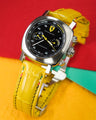 Bespoke Watch Strap in Yellow Crocodile
