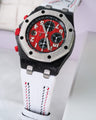 Bespoke Watch Strap in White Crocodile