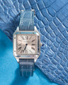 Bespoke Watch Strap in Icy Blue Alligator
