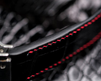 Bespoke Watch Strap in Black Crocodile