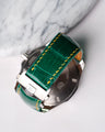 Bespoke Watch Strap in Emerald Green Crocodile