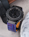 Bespoke Watch Strap in Electric Blue Himalayan Crocodile