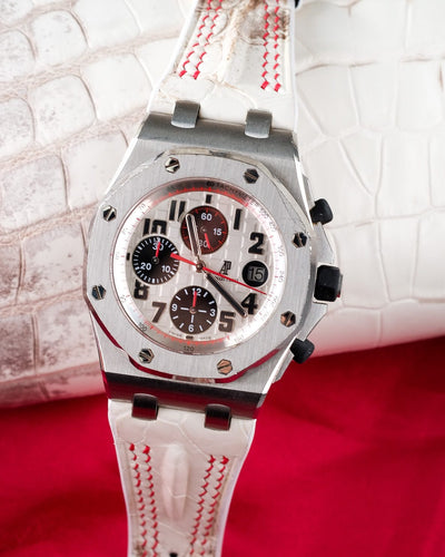 Bespoke Watch Strap in Natural Himalayan Crocodile