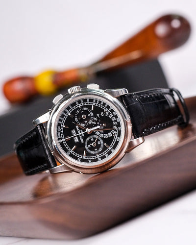 Bespoke Watch Strap in Black Crocodile
