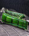 Bespoke Watch Strap in Pine Green Alligator