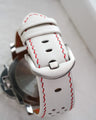 Bespoke Watch Strap in White Nappa