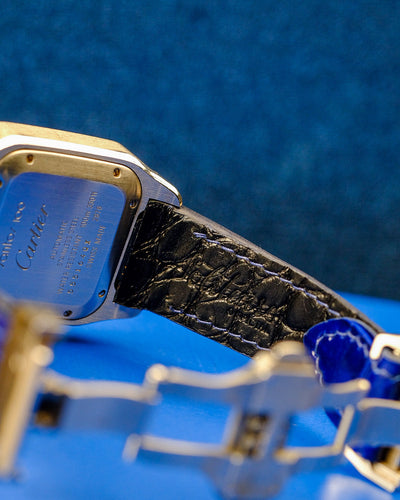 Bespoke Watch Strap in Electric Blue Crocodile