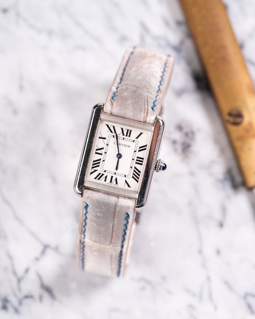 Bespoke Watch Strap in Natural Himalayan Crocodile – Solitaire