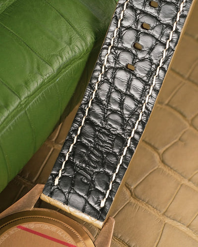 Bespoke Watch Strap in Juniper Green Alligator