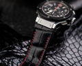 Bespoke Watch Strap in Black Crocodile