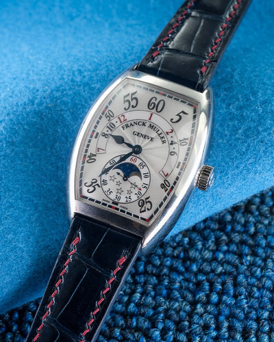 Bespoke Watch Strap in Navy Blue Crocodile