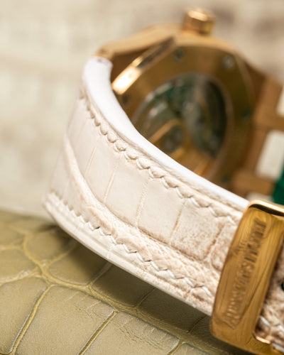 Bespoke Watch Strap in Natural Himalayan Crocodile