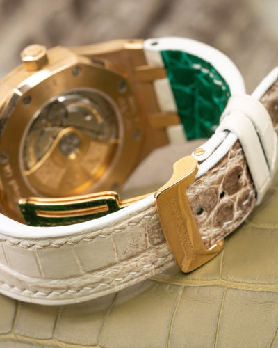 Bespoke Watch Strap in Natural Himalayan Crocodile