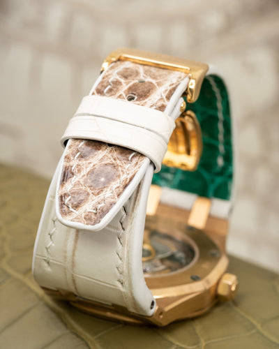 Bespoke Watch Strap in Natural Himalayan Crocodile