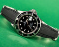 Solitaire Rubber straps in Classic Black for Rolex Submariner
