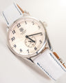 Bespoke Watch Strap in White Crocodile