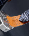 Bespoke Watch Strap in Black Silver Alligator