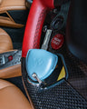 Bespoke Key Fob Cover in Baby Blue Nappa