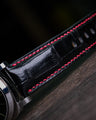 Bespoke Watch Strap in Black Crocodile