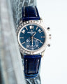 Bespoke Watch Strap in Electric Blue Crocodile