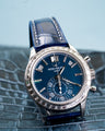 Bespoke Watch Strap in Electric Blue Crocodile