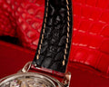 Bespoke Watch Strap in Blood Red Crocodile
