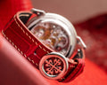 Bespoke Watch Strap in Blood Red Crocodile