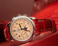Bespoke Watch Strap in Blood Red Crocodile