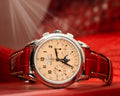 Bespoke Watch Strap in Blood Red Crocodile