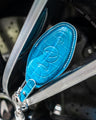 Bespoke Key Fob Cover in Miami Blue Crocodile