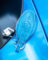 Bespoke Key Fob Cover in Miami Blue Crocodile