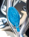 Bespoke Key Fob Cover in Miami Blue Crocodile