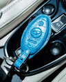 Bespoke Key Fob Cover in Miami Blue Crocodile